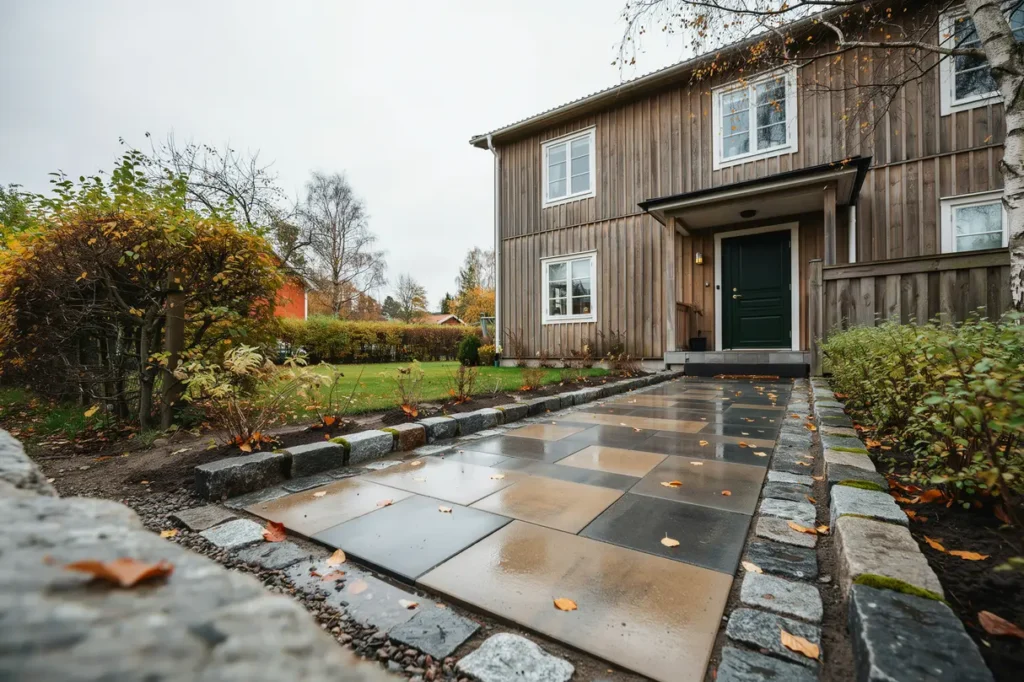 s planerar du en stenlagd entr som t l svensk h st slask och vardagsslitage
